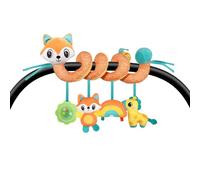 Car Seat Toys,Car Seat Baby Toys - With Built-in Bell Colorful Sensory Plush Stroller Ornament for Bassinet Nursery Bedroom Kids Room Boy Girl Driving Traveling