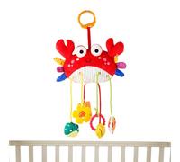 Car Seat Toys - Hanging infantt Activity Toy, Plush Sensory Rattle, Baby Stroller Crib Bassinet Playmate, Early Development Mobile Buddy | Soft Interactive Squeaky Toy for Girls Boys 0-12 Months