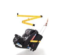 Car Seat Travel Belt | Car Seat Luggage Strap to Convert Your Car Seat and Carry-on Luggage into an Airport Car Seat Carrier | Bright Yellow - Travel Solution
