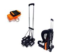 Car Seat Travel Cart for Airport - Carseat Roller for Traveling. Extendable Base Plate, Foldable, storable, and stowable Under Your Airplane seat or Over Head Compartment.