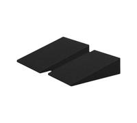 Car Seat Wedge Leveling Cushion Portable Comfortable Backseat Leveling Mat 2pcs Black 2 Pieces