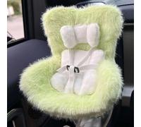 Car Seat with Air Vent Clip and Desktop Stand, Doll Car Seat with Soft Furry Cushion Seat, Cute and Functional Car Ornament for Collectors & Doll Fans (Green)