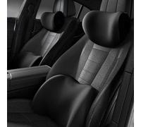 Car Seats Headrest and Lumbar Cushion For Opel Monterey/Mokka/Mokka X/Meriva A/Meriva B/Karl, Ergonomic Car Seat Headrest Neck Rest Cushion Lumbar Support Pillow