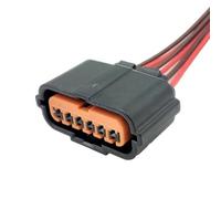 Car sensor wiring Compatible With Hyundai HP286-06021 0090-592 6 Pin Female Plug PDC Connector Reverse Sensor Radar