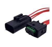 Car sensor wiring For BENZ 2 3 4 6 8 Pin Car Reverse Sensor Radar Electronic Connector Wire Harness Waterproof Plug 1-967644-1 968402-1(2P Female and Male)