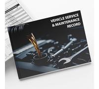 Car Service Book & Vehicle Maintenance Log - 25+ Year Service History Record | Mileage, Repairs, Oil Changes & Accident Guide | Replacement for BMW, VW, Audi, Ford, Mercedes - by Noteology