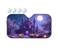 Car Shade A Magical Castle Under A Full Moon Car Windshield Sunshade Car Shade Sunshade For Car(70x130cm)