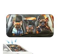 Car Shade Front Windshield - Dog Pattern Auto Windshield Sun Shade - Heat-Insulating Sunvisor Protective Film Suction Cup Sunscreen for Daily Outdoor Women Men Trucks Hot Weather Parking