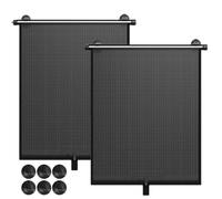 Car Shades for Side Window,2-Pieces Retractable Roller Screen Interior Privacy Protection | Automotive Sunshade Screen | for Truck, SUV, Men, Women, Children, Adults, Teens, Youth, Family, Passengers,