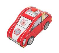 Car Shape Metal Money Box with Lock for Boys and Girls