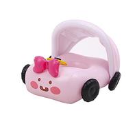 Car-Shaped Baby Pool Float with Canopy & Safety Harness - Infant Toddler Floats (1-5 Years) - Non-Slip PVC for Pool/Lake