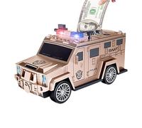 Car Shaped Savings Jar, Money Bank for Adults, Truck Money Saving Box, Kids Multifunctional Money Box with Lights, 10.24x4.65x5.31 Inches Fun Kids Money Bank with Music for Kids or Gifting Ideas