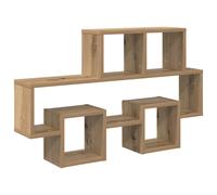 vidaXL Wall Shelf Artisan oak 82 x 15 x 51 cm Engineered wood