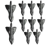 Car Shark Fin 10Pcs Self-adhesive Carbon Fiber Car Spoiler Decorative Universal ABS Roof Diffuser to Reduce Wind Resistance, for Exterior Decorations Spoiler Decorations Exterior Decor