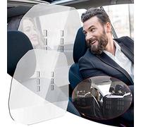 Car Shield for Taxi - Protective Plexiglass Shields for Driver and Passenger Protection, 60x60cm, Includes Hook and Loop Straps for Easy Installation, 2PCS