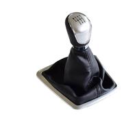 Car Shift Knob 5/6 for Speed Manual Gear Shift Knob Lever Compatible with for Focus 2 MK2 FL C-MAX 2006-2011 for MK3 for MK4 MK7 Compatible with for Galaxy Gear Stick Knob Cover(Silver,6 Speed)