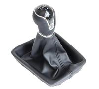 Car Shift Knob Compatible with Seat 2012 2013 2014 2015 2016 2017 Car-Styling 5/6 Speed Gear Stick Shift Knob Level PU Boot