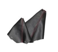 Car Shift Knob Cover Replacement for Land for Rover for Freelander 2 2008-2013 Lr006172 Lr002758 Shifter Gaiter Boot Cover Automatic Car Gear Shift Knob(Black line)(Red line)