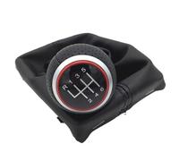 Car Shift Knob, For A4 S4 B8 8K A5 8T Q5 8R 2007-2015 5/6 Speed Manual Gear Shift Knob Lever Stick Arm Pen Gaiter Boot Cover Case(Red R123456 Cover)