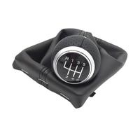 Car Shift Knob, For A4 S4 B8 8K A5 8T Q5 8R 2007-2015 5/6 Speed Manual Gear Shift Knob Lever Stick Arm Pen Gaiter Boot Cover Case(Silver R123456 Cover)