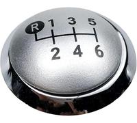 Car Shift Knob for Toyota for Corolla 1.8MT 2007-2013 for AVENSIS for Yaris D4D for RAV4 5/6Speed Gear Shift Knob Lever Emblem Cap Cover(6 Speed Silver)