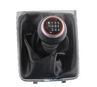 Car Shift Knob For VW For Passat B7 CC 2011-2015 Gear Stick Shift Knob Gearbox Boot Leather Gear Shift Knob Head(Type 6)