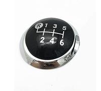Car Shift Knobs 5/6 Speed Gear Shift Knob Cap Cover Emblem Badge Lever Shifter Cap Fits for Toyota for Corolla for RAV4 for AVENSIS for Yaris for D4D for Urban Car Gear Knob Shifter(5 Speed Silver)(6
