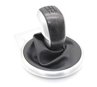 Car Shift Knobs 5 Speed Gear Shift Knob Gaiter Boot Cover Case Fits for Citroen C4 for MK1 2004 2005 2006 2007 2008 Car Styling Accessories Car Gear Knob Shifter(Black Siver)(Black Siver)
