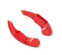 Car Shift Paddle Compatible with for Taurus for S-MAX for Galaxy Car Steering Wheel Paddle Shifter Accessories Car Paddle Shifters Shift Steering Wheel(Carbon red)