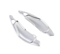 Car Shift Paddle Extended Trim Cover | Aluminum Paddle Shifter Extension Kit Compatible With Lexus 2nd Gen IS250 IS350 IS-F 2006-2013 DUBNRGC(Silver)