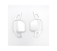 Car Shift Paddle for A1 8X A6 C7 A7 Q3 2011-2018, for A3 8V A4 B8 A5 Q3 Q5 Q7 2013-2015, Avant Sline Quattro Car Steering Wheel Shift Paddle(Style 2 Silver)