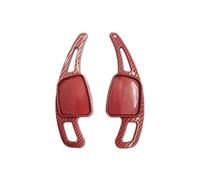 Car Shift Paddle for A1 A3 A5 A8 S4 SQ5 Q2 Q7 TTS A4L A7 R8 Q5L 2Pcs Car Steering Wheel Paddle ABS Shifter Gear Shift Paddles Extension(Red)