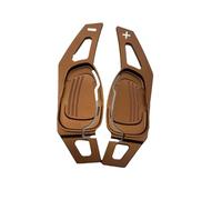 Car Shift Paddle for Audi A3 A4 A4L A5 A6 A7 A8 Q3 Q5 Q7 TT S3 R8 Red Silver Black Blue Aluminium DSG Car Steering Wheel Shift Paddle Shifter(Brown)