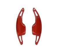 Car Shift Paddle for Camaro 2016-2023 for Corvette C7 2014-2020 Car Steering Wheel Shift Paddle Extension Parts(Carbon Fiber Red)