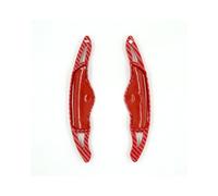 Car Shift Paddle for Elantra Sonata Tucson Genesis G70 Carbon Fiber Shift Paddle Car Steering Wheel Shifter Extension(Red)