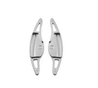 Car Shift Paddle for Santa Fe Santafe HEV MX5 2023 2024 Car Steering Wheel Shifter Paddle Gear Extension Stickers Accessories(Silver)
