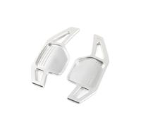 Car Shift Paddle for TT MK2 8J A5 S5 A4 B8 A3 S3 8P Q5 8R Q7 A6 C6 R8 Sline 2005 2006 2007 2008-2011 Car Steering Wheel Shift Paddle Extension Stickers(Silver)