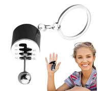 Car Shifter Keyrings | Manual Transmission Gearbox Fidget Toy,6 Speed Shift Key Ring, Creative Lever Keyrings, Transmission Stick Toy, Automotive Decor, black, Refer to description