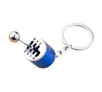 Car Shifter Keyrings | Manual Transmission Gearbox Fidget Toy,6 Speed Shift Key Ring, Creative Lever Keyrings, Transmission Stick Toy, Automotive Decor, blue, Refer to description