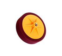 Car Shine Wheel Disc Effective, Portable Wheel Shaped Design Buffer | Scrubbing Pads for Portable Car Finish Waxing Automotive Detailing Buffer Burn Red