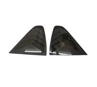 Car Shutter Compatible For Nissan Qashqai 2007-2014 J10 Rear Side Window ABS Louvers Racing Style Triangular Sticker Car Accessorie(Carbon Look)