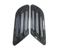 Car Side Air Outlet Fender Trim 2Pcs Car Side Air Flow Vent Fit use for Fender Hole Cover Intake Grille Duct Decoration ABS Plastic Sticker Accessories Exterior Fender Flare Flexible(Carbon Fiber)