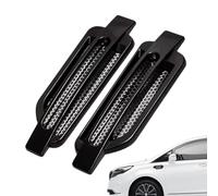 Car Side Air Vent, 2 Pieces Bonnet Air Intake Trim, Engine Side Vent Decorative Decal Sticker for Hood Bonnet Truck Vehicle Automobile