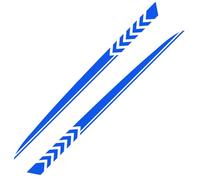 Car Side Body Decals for Citroën C3 Picasso (SH 2009-2017), Sport Racing Stripe Graphics, Self-Adhesive Vinyl Auto Exterior Styling, Waterproof Vehicle Stickers (Pair),Blue