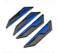 Car Side Door For Edge Protector with Reflective Carbon Fiber Finish for Improved Nighttime Visibility and Scratch Resistance 4 Pack Set (Blue)
