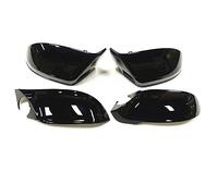 Car Side Door Rearview Mirror Cover For Audi A7 S7 RS7 2010-2018 Gloss Black