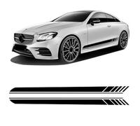 Car Side Door Skirt Sticker for Mercedes Benz E Class W213 S213 E43 E53 E63 AMG A238 C238 E300,Car Door Side Skirt Stripes Stickers Body Decor Graphics Decals Auto Accessories,Yellow