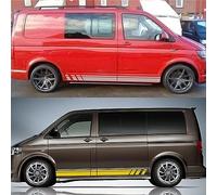 Car Side Door Skirt Sticker for VW Transporter T5 T6,Car Door Side Skirt Stripes Stickers Body Decor Graphics Decals Auto Accessories,D-Yellow
