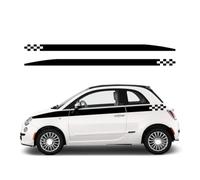 Car Side Door Waist Line Vinyl Decals Door Racing Stripes Sticker Waterproof Graphics Decor Accessories, for Fiat 500 595 Abarth