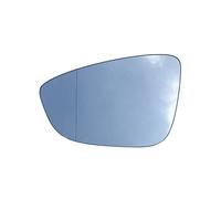 Car Side Mirror Caps For For MK6 For Passat For B7 For CC For Bora For Beetle Heated Blind Spot Warning Side Wing Mirror Glass Rear View Mirror Cover(Left LH)